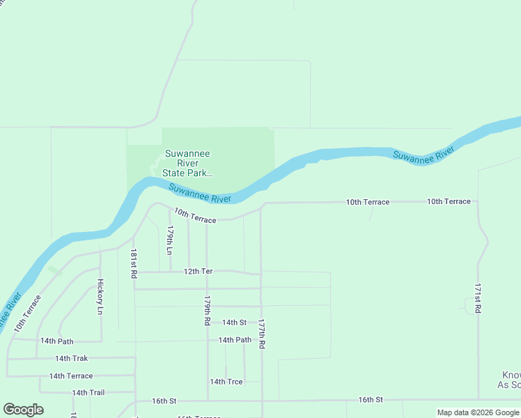 map of restaurants, bars, coffee shops, grocery stores, and more near 1040 177th Road in Live Oak
