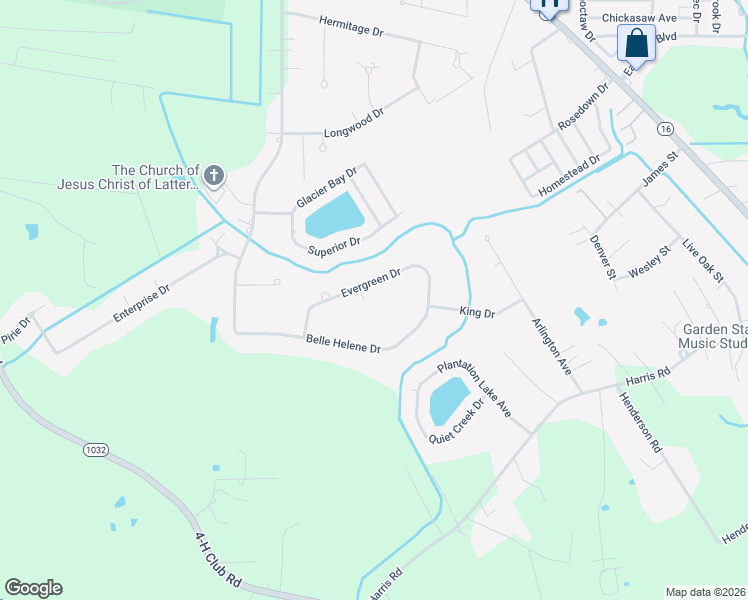 map of restaurants, bars, coffee shops, grocery stores, and more near 8110 Evergreen Drive in Denham Springs