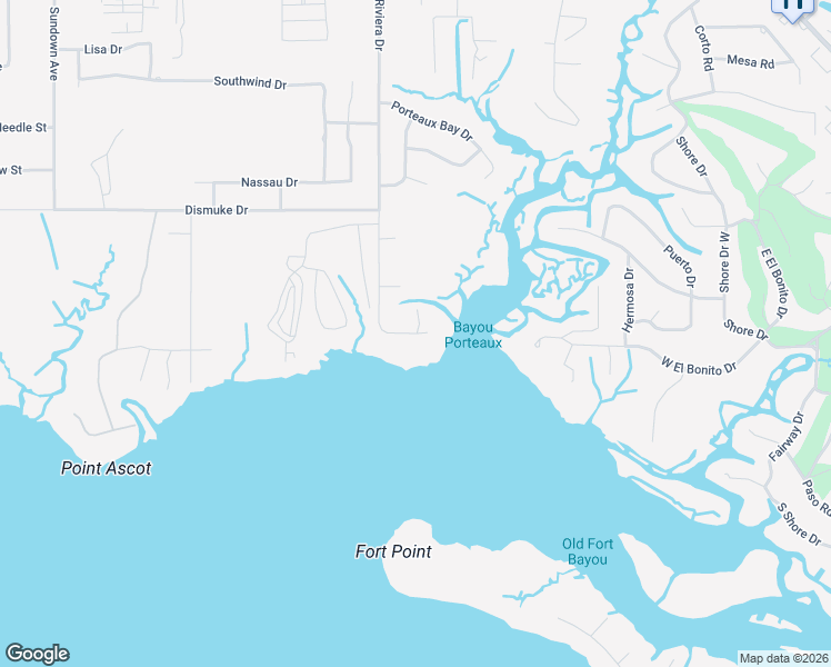 map of restaurants, bars, coffee shops, grocery stores, and more near 6221 Riviera Drive in Biloxi