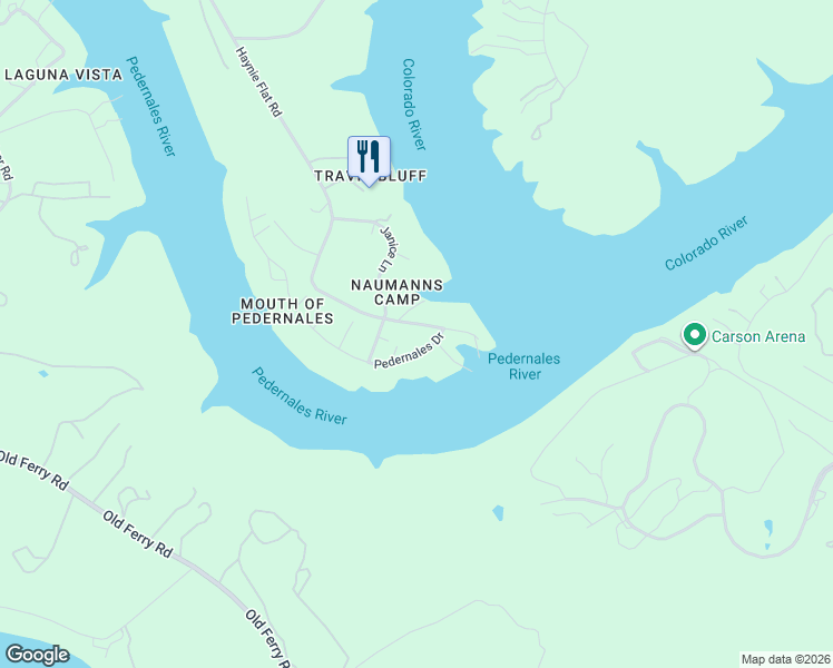 map of restaurants, bars, coffee shops, grocery stores, and more near 24009 Haynie Flat Road in Spicewood