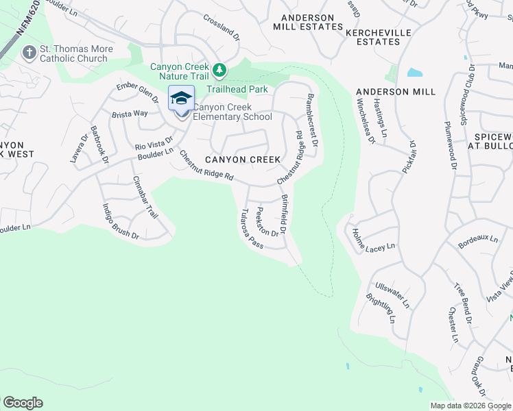 map of restaurants, bars, coffee shops, grocery stores, and more near 10200 Peekston Drive in Austin