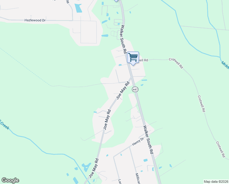 map of restaurants, bars, coffee shops, grocery stores, and more near 25071 Joe May Road in Denham Springs