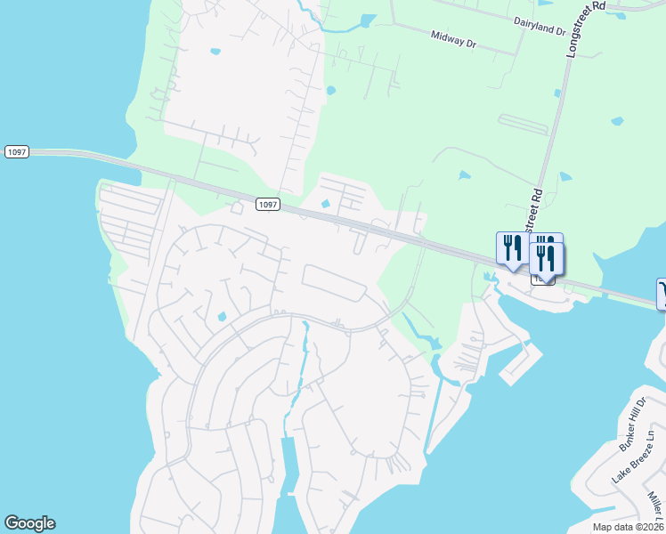 map of restaurants, bars, coffee shops, grocery stores, and more near 14359 North Summerchase Circle in Willis