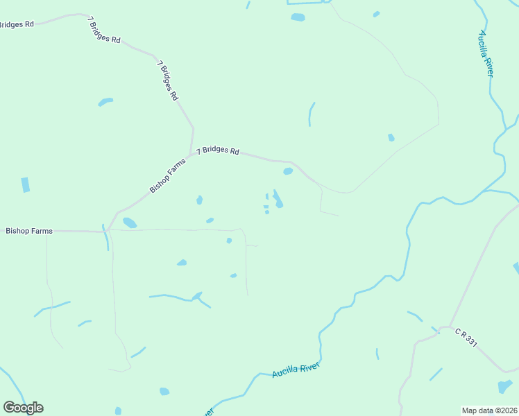 map of restaurants, bars, coffee shops, grocery stores, and more near 1666 7 Bridges Road in Monticello