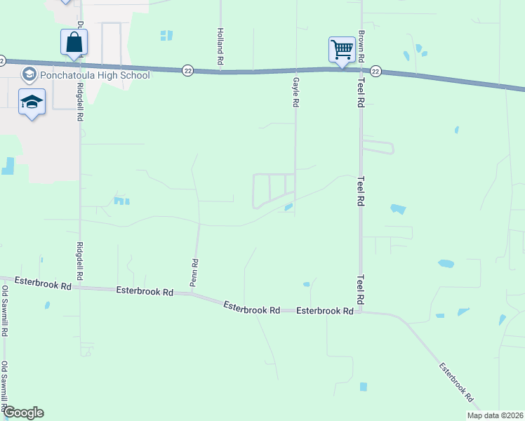 map of restaurants, bars, coffee shops, grocery stores, and more near 20369 Rue Legendre in Ponchatoula