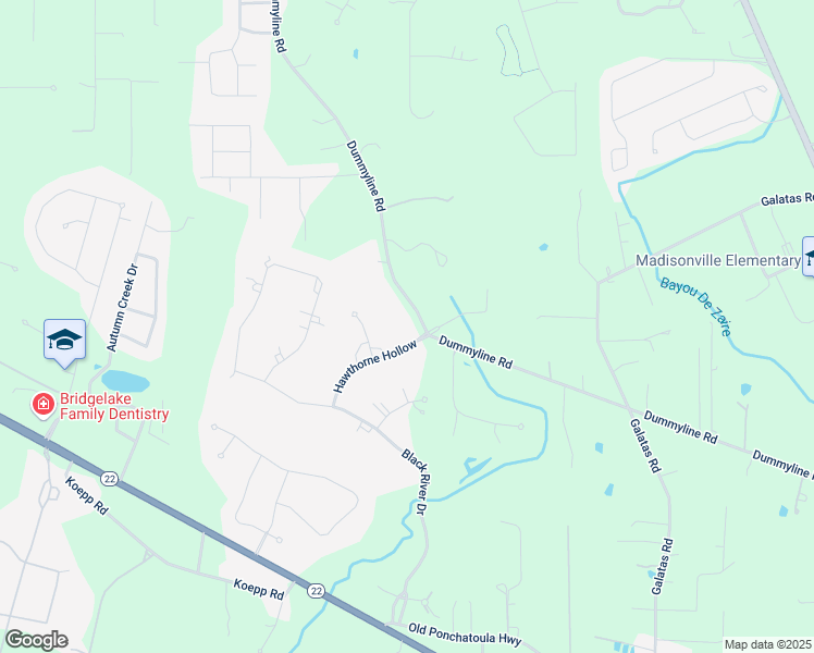 map of restaurants, bars, coffee shops, grocery stores, and more near 371 Dummy Line Road in Madisonville