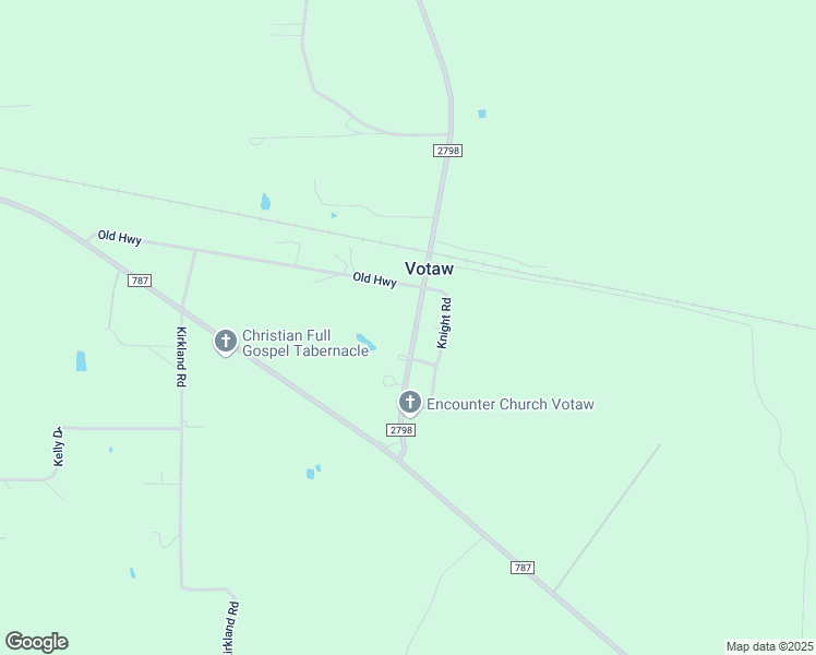 map of restaurants, bars, coffee shops, grocery stores, and more near 3425 Farm to Market Road 2798 in Votaw