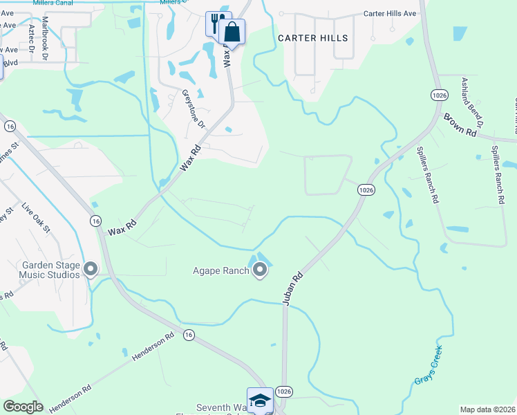 map of restaurants, bars, coffee shops, grocery stores, and more near 9776 Walker Lane in Denham Springs