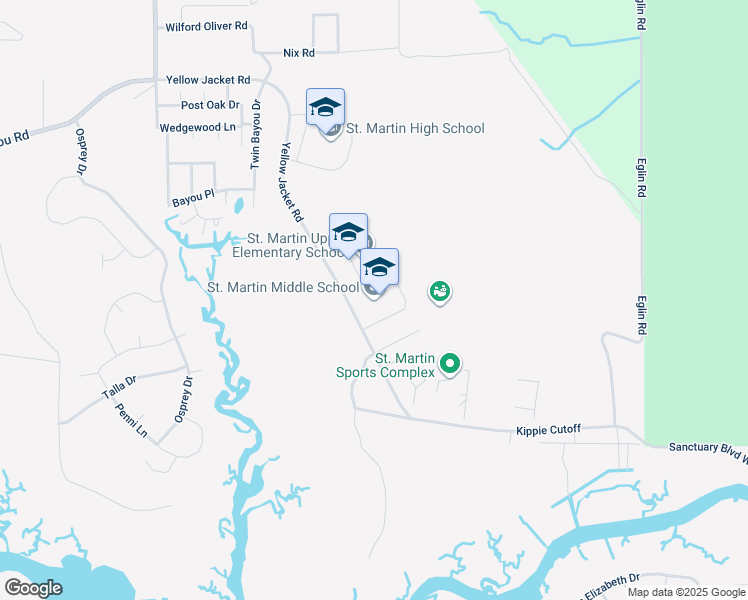 map of restaurants, bars, coffee shops, grocery stores, and more near 10800 Yellow Jacket Road in Ocean Springs