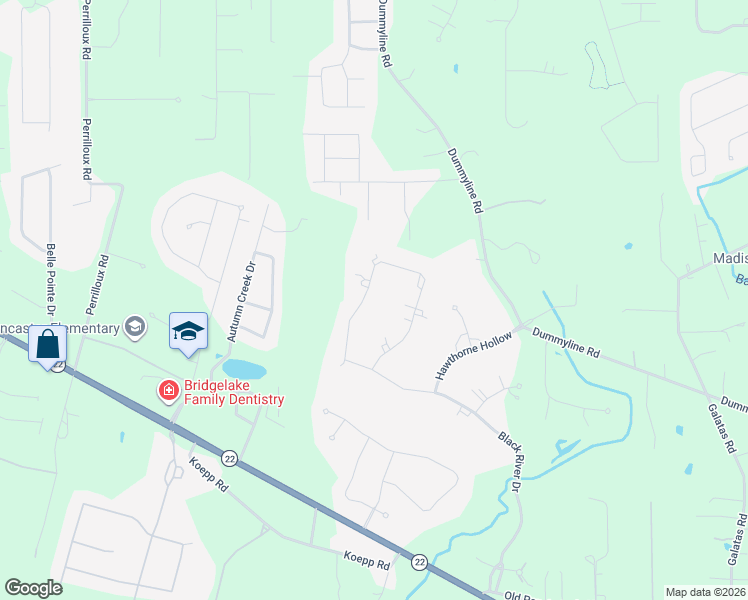map of restaurants, bars, coffee shops, grocery stores, and more near 561 Pelican Ridge Drive in Madisonville