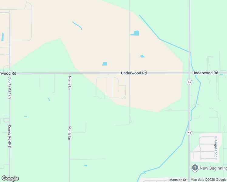 map of restaurants, bars, coffee shops, grocery stores, and more near 15800 Underwood Road in Foley