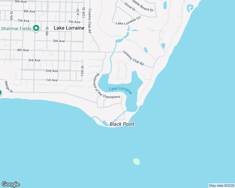 map of restaurants, bars, coffee shops, grocery stores, and more near 791 Boulevard of the Champions in Shalimar