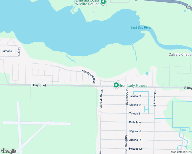 map of restaurants, bars, coffee shops, grocery stores, and more near 8070 Sleepy Bay Boulevard in Navarre