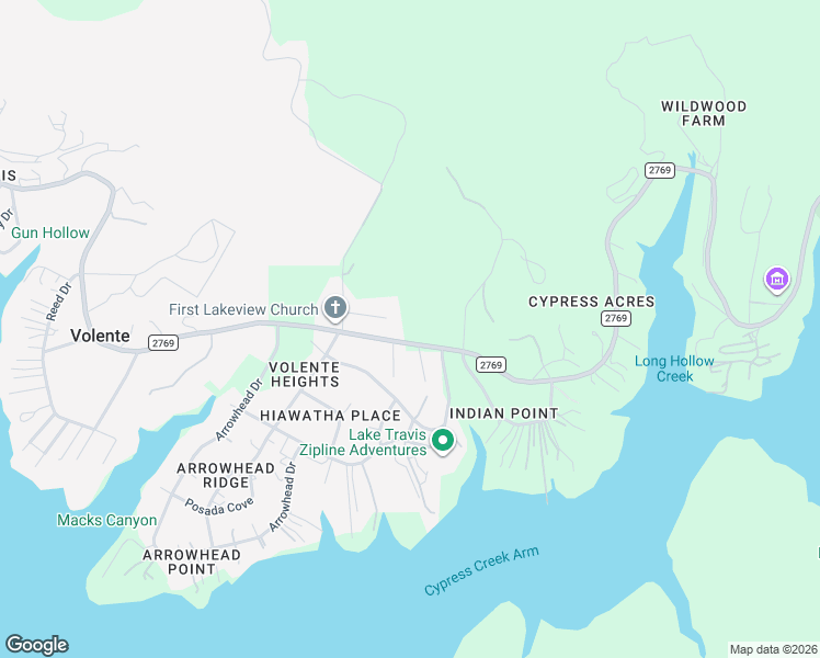 map of restaurants, bars, coffee shops, grocery stores, and more near 14605 Farm to Market Road 2769 in Leander