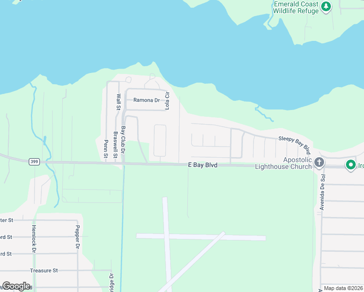 map of restaurants, bars, coffee shops, grocery stores, and more near 2742 Augustus Road in Navarre