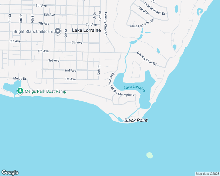 map of restaurants, bars, coffee shops, grocery stores, and more near 810 Boulevard of the Champions in Shalimar