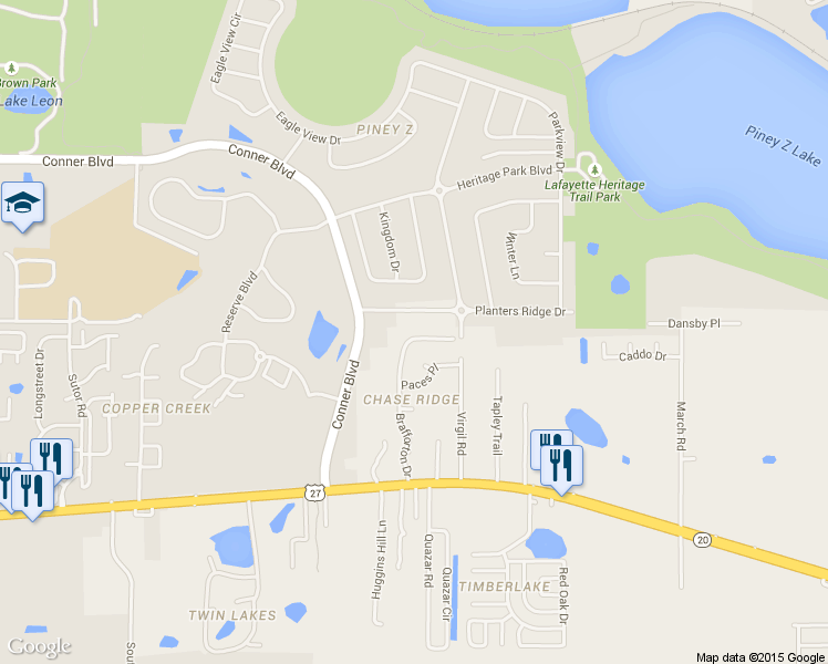 map of restaurants, bars, coffee shops, grocery stores, and more near 1130 Brafforton Drive in Tallahassee