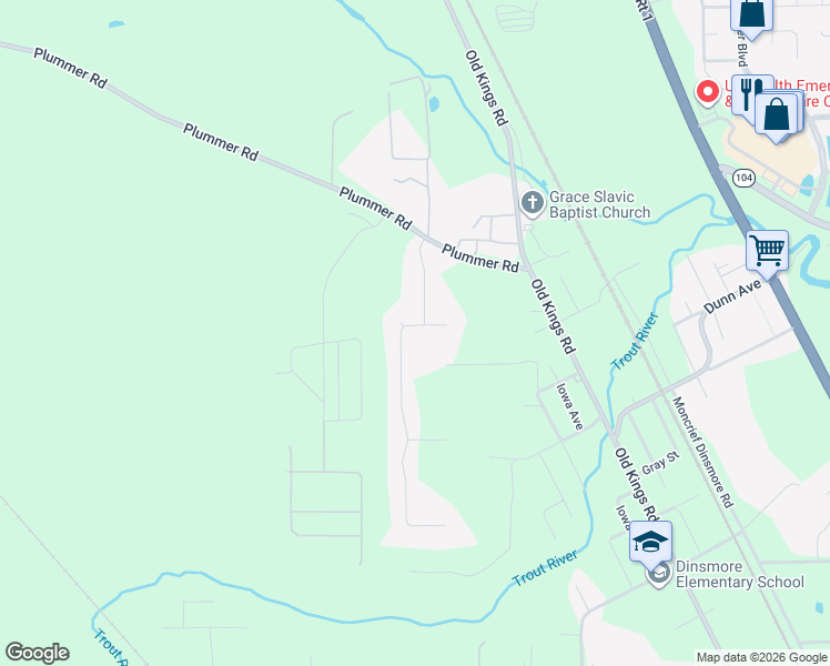 map of restaurants, bars, coffee shops, grocery stores, and more near 7725 Brandon Court in Jacksonville