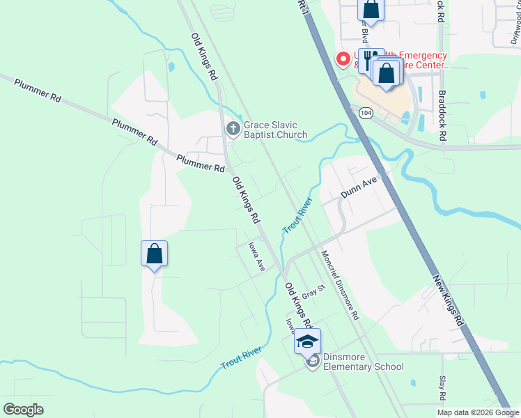 map of restaurants, bars, coffee shops, grocery stores, and more near 7248 Thien Street in Jacksonville