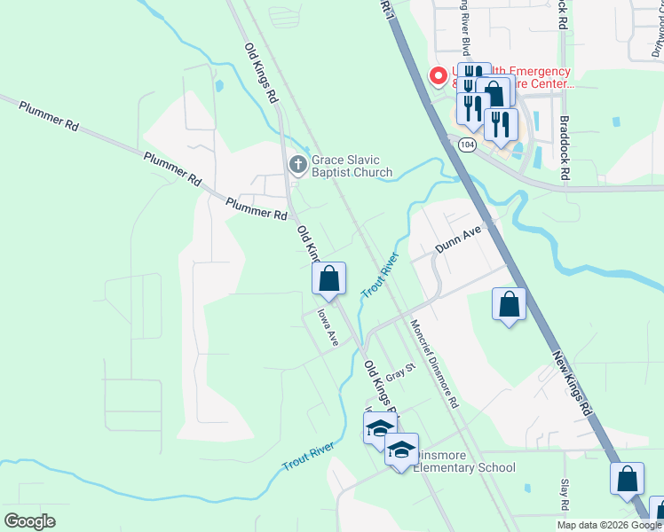 map of restaurants, bars, coffee shops, grocery stores, and more near 7248 Thien Street in Jacksonville