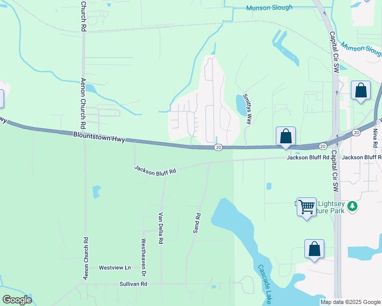 map of restaurants, bars, coffee shops, grocery stores, and more near 5166-5234 Blountstown Highway in Tallahassee