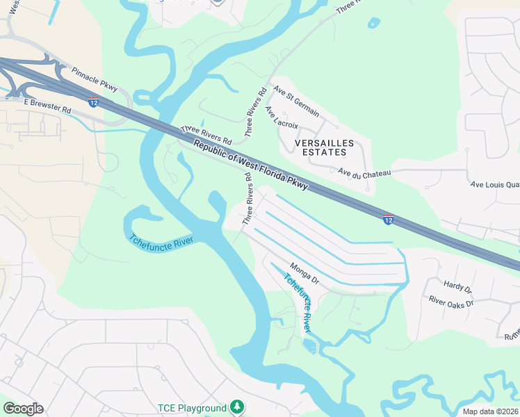 map of restaurants, bars, coffee shops, grocery stores, and more near 18026 Cusachs Drive in Covington