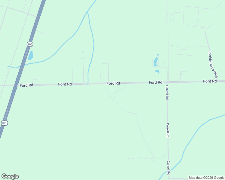 map of restaurants, bars, coffee shops, grocery stores, and more near 8432 Ford Road in Bryceville