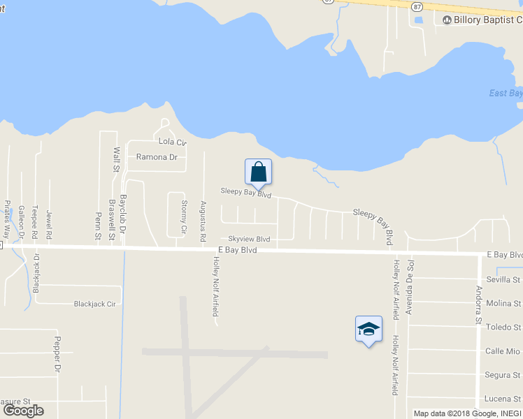 map of restaurants, bars, coffee shops, grocery stores, and more near 2766 Pleasant Bay Court in Navarre