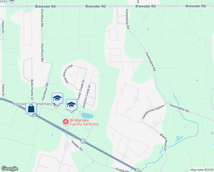 map of restaurants, bars, coffee shops, grocery stores, and more near 680 Deciduous Loop in Madisonville