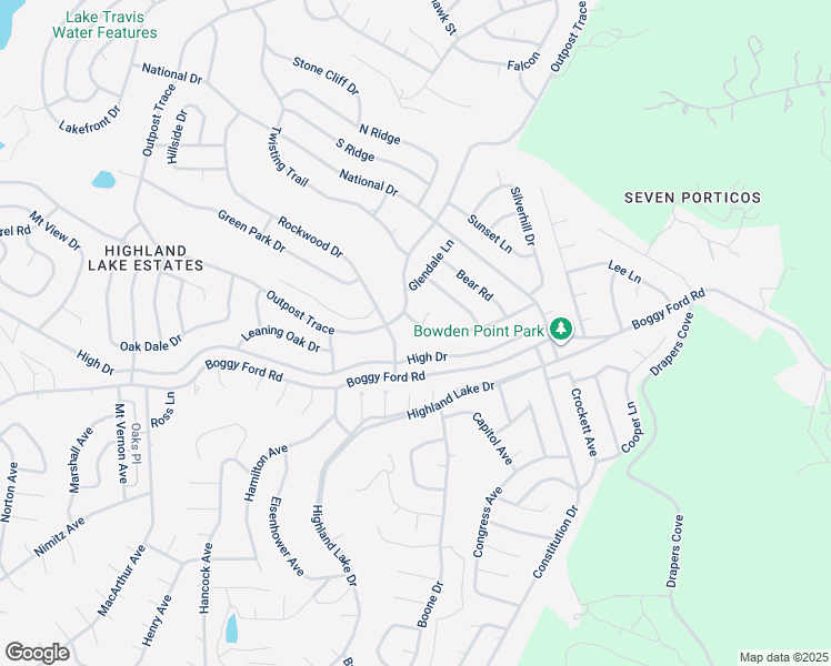 map of restaurants, bars, coffee shops, grocery stores, and more near 20415 Rock Park Circle in Leander