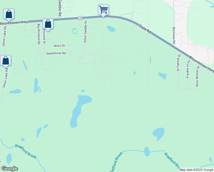map of restaurants, bars, coffee shops, grocery stores, and more near 1675 Trailblazer Drive in Tallahassee