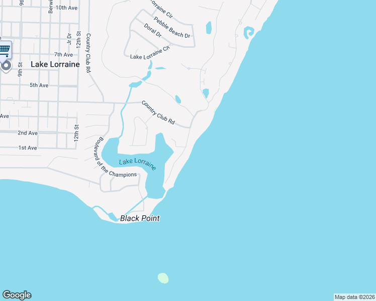 map of restaurants, bars, coffee shops, grocery stores, and more near 818 Choctaw Lane in Shalimar