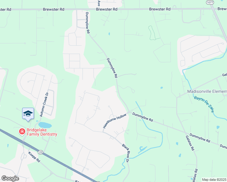 map of restaurants, bars, coffee shops, grocery stores, and more near 419 Dummyline Road in Madisonville