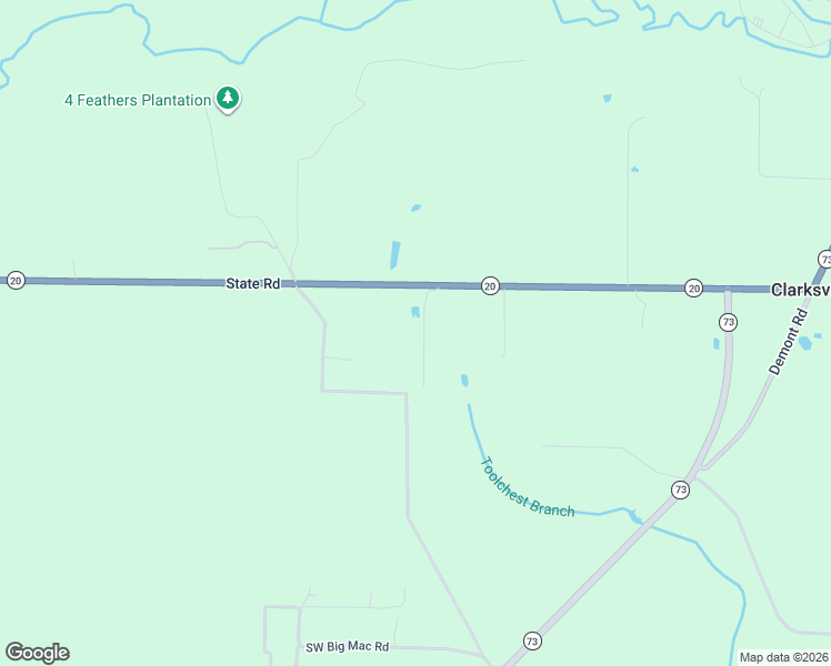 map of restaurants, bars, coffee shops, grocery stores, and more near 16256 Southwest Post Office Road in Clarksville