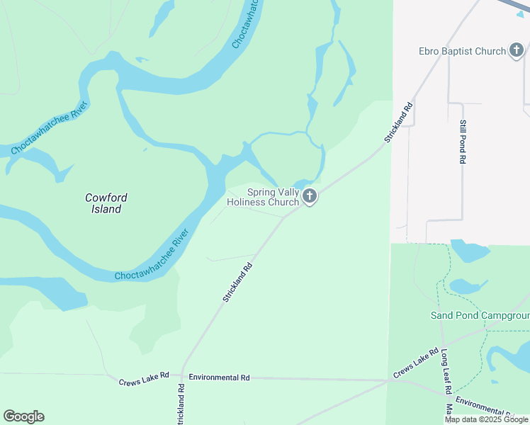 map of restaurants, bars, coffee shops, grocery stores, and more near 5411 Little Acre Road in Ebro