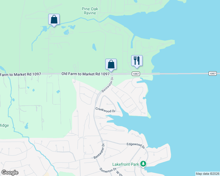 map of restaurants, bars, coffee shops, grocery stores, and more near 131 Misty Harbor Drive in Montgomery