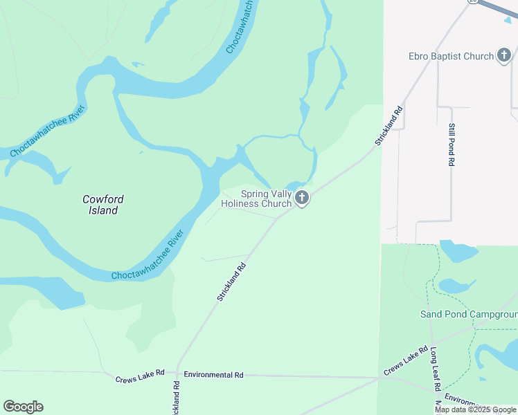 map of restaurants, bars, coffee shops, grocery stores, and more near 5411 Little Acre Road in Ebro