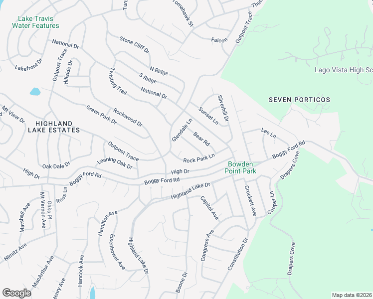 map of restaurants, bars, coffee shops, grocery stores, and more near 20402 Rock Park Lane in Leander