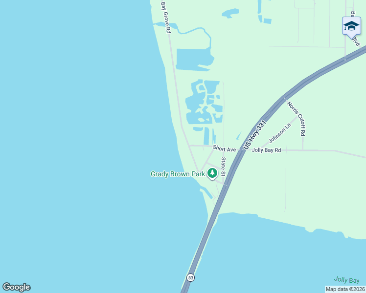 map of restaurants, bars, coffee shops, grocery stores, and more near 2708 Bay Grove Road in Freeport