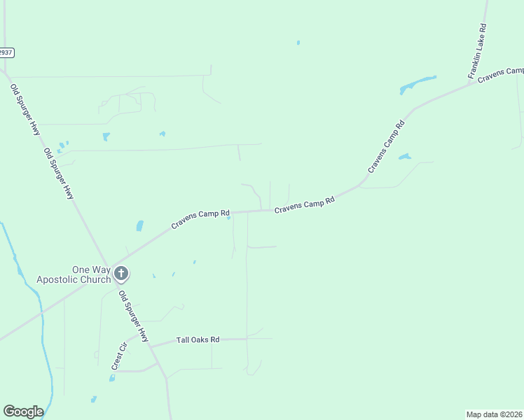 map of restaurants, bars, coffee shops, grocery stores, and more near 10137 Cravens Camp Road in Silsbee