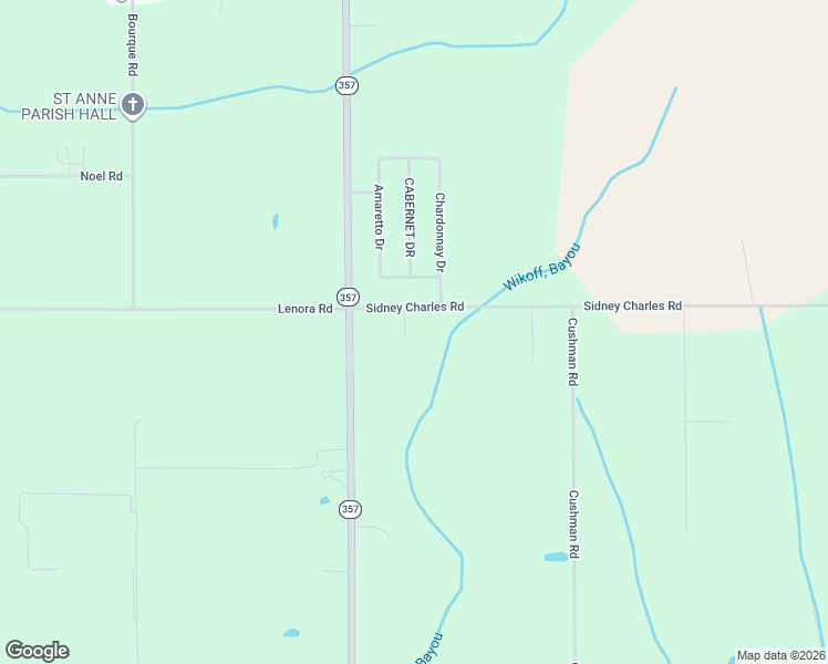 map of restaurants, bars, coffee shops, grocery stores, and more near 172 Sidney Charles Road in Opelousas