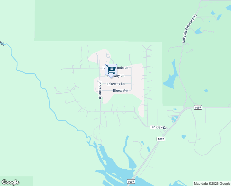map of restaurants, bars, coffee shops, grocery stores, and more near 20064 Bluewater in Montgomery