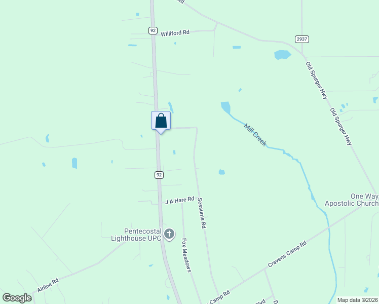 map of restaurants, bars, coffee shops, grocery stores, and more near 117-309 Sessums Rd in Silsbee