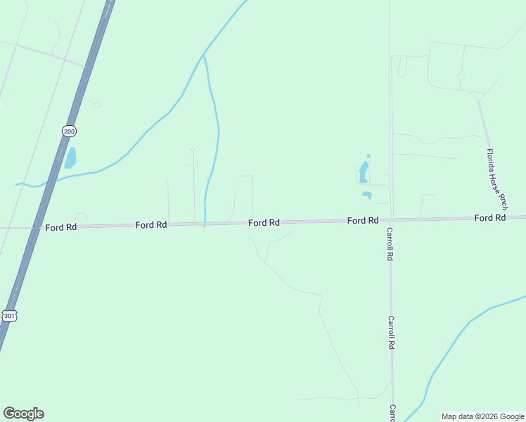 map of restaurants, bars, coffee shops, grocery stores, and more near 8432 Ford Road in Bryceville