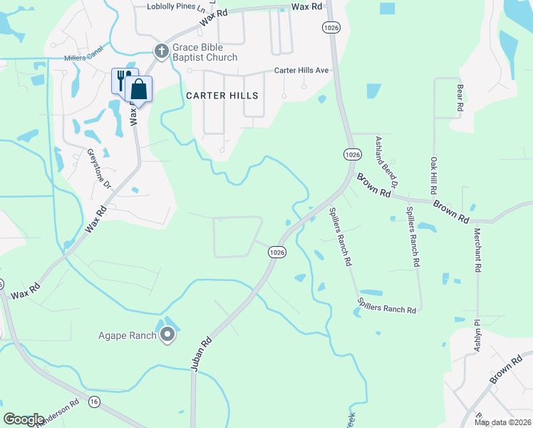 map of restaurants, bars, coffee shops, grocery stores, and more near 10111 Cloverdale Street in Denham Springs