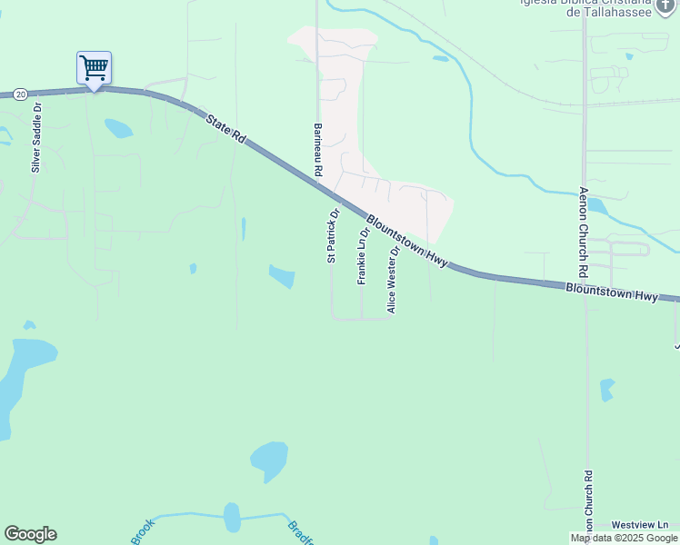 map of restaurants, bars, coffee shops, grocery stores, and more near 739 Saint Patrick Drive in Tallahassee