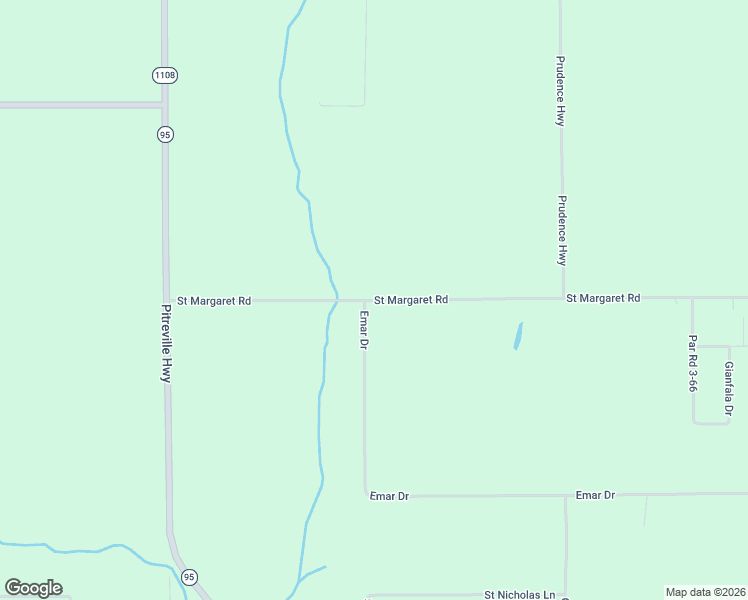map of restaurants, bars, coffee shops, grocery stores, and more near 691-799 Saint Margaret Road in Church Point