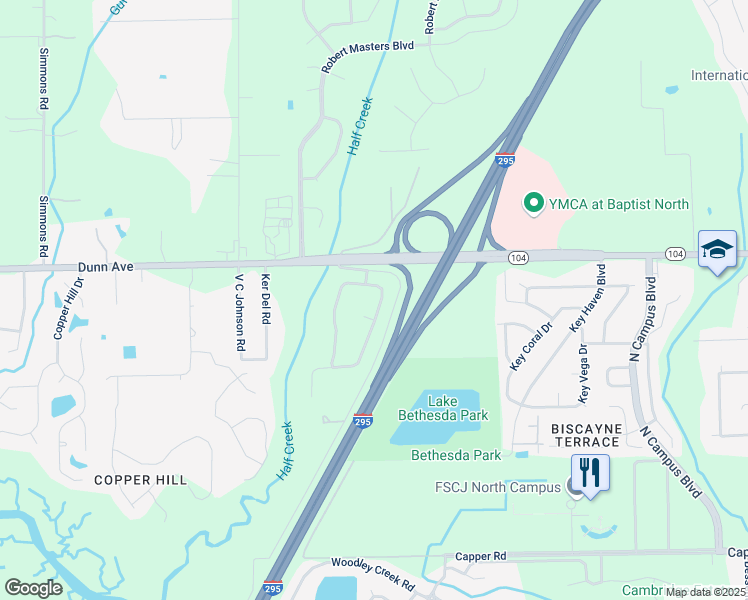 map of restaurants, bars, coffee shops, grocery stores, and more near 11084 Apple Blossom Trail East in Jacksonville