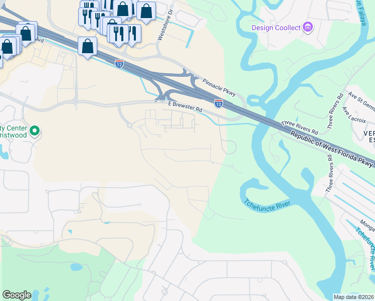 map of restaurants, bars, coffee shops, grocery stores, and more near 1673 Ox Bow Lane in Covington