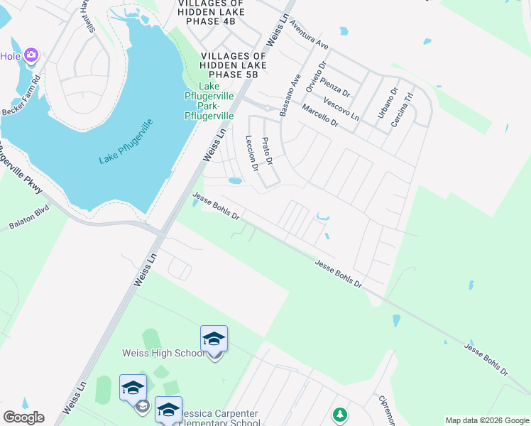 map of restaurants, bars, coffee shops, grocery stores, and more near 6016 Principale Drive in Pflugerville